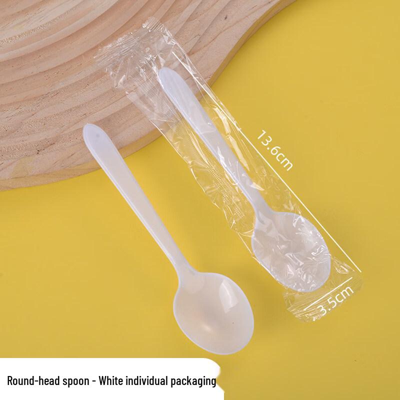 ZISIZ Disposable Plastic Ice Powder Spoon