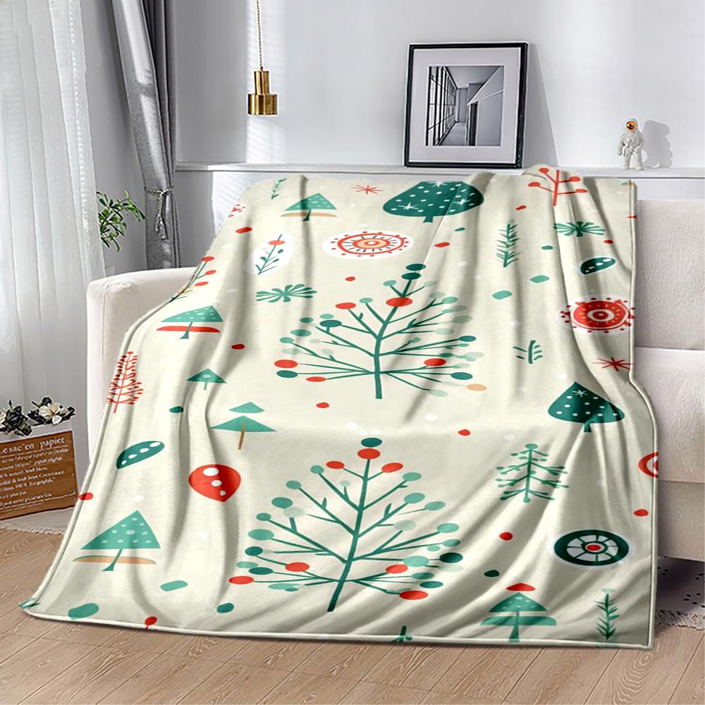 Christmas 350 Blanket Ultra-Soft Great for Bed Office Chair Seaside for All Occasions Digital Print Birthday Christmas Gift Blanket