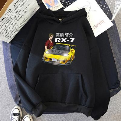 Initial D Fujiwara Tofu Shop AE86 Unisexga Hoodie Unisex Wo Unisex Keisuke Takahashis FD RX7 Tops Hooded Sweatshirt Loose Fleece Pullover