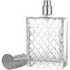 Square Bottle, Square Clear Glass Bottle To Fill Yourself, With Perfume Atomizer - RIpj