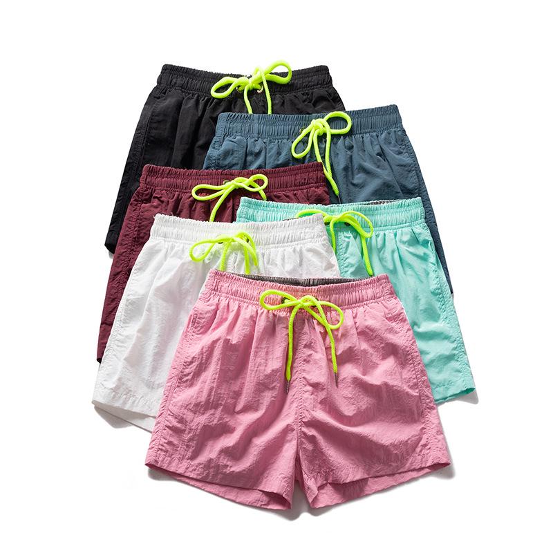 Men's Trendy Color-Block Summer Beach Shorts: Loose-Fit, Casual Sportswear