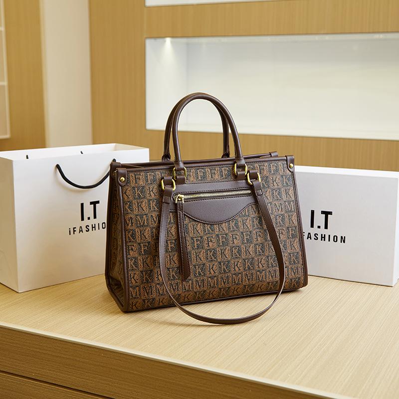 New Women's Bag High-end Printing Large-capacity Tote Bag Fashionable Versatile Temperament Portable Shoulder Bag