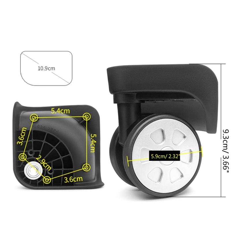 Upgrade Your Suitcase with Swivel Caster Replacement Wheels Smooth Rolling Bag Parts Accessories