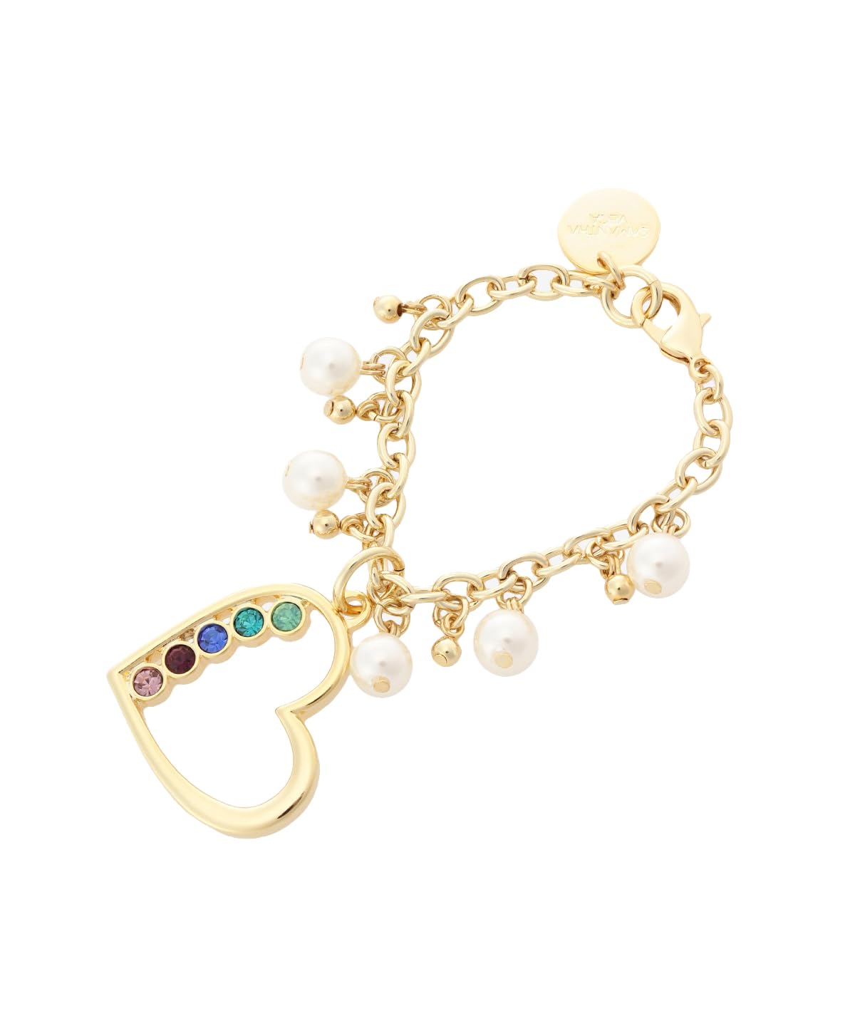 [Samantha Vega] Брелок-подвеска в виде сердца с жемчугом