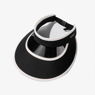 Cool Summer Double Blocking Blackout Sun Cap (Black)