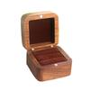 Square Rings Bearer Box 1/2 Slots Jewelry Organizer Simple Rings Display Case  Couple