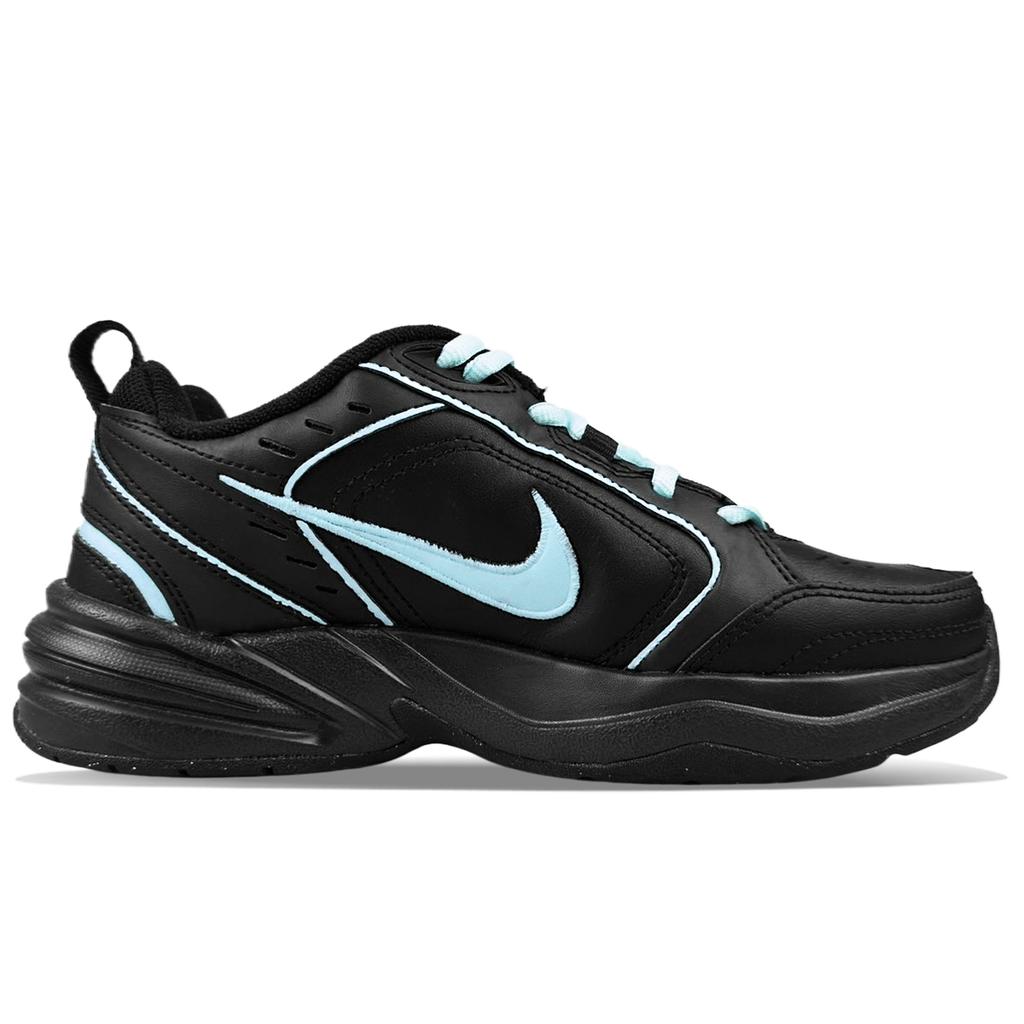 Nike Air Monarch 4 Slip Resistant Slip Resistant Low Top Chunky Sneakers Unisex Black 415445-001(Team40-)
