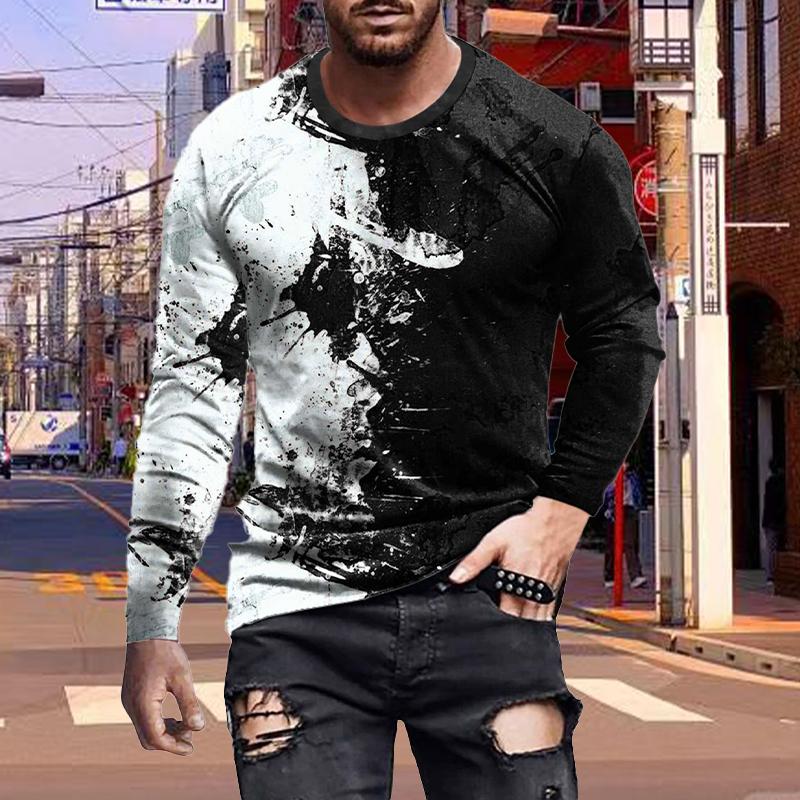 Новые мужские футболки с принтом 3D-граффити — фото 3