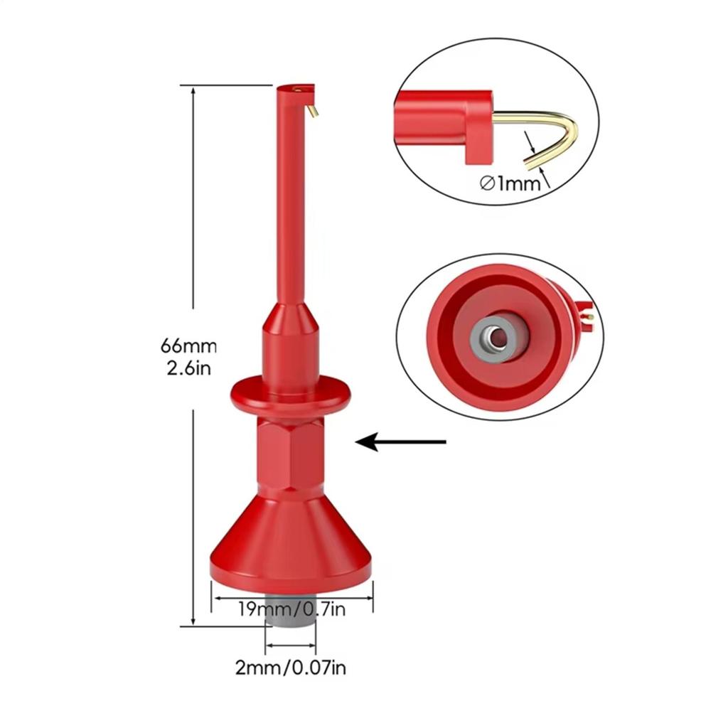 Mini Single Test Hook Clip Test Hook Clip Professional IC Test Hook Clip probe hook telescopic clip Multimeter Accessories