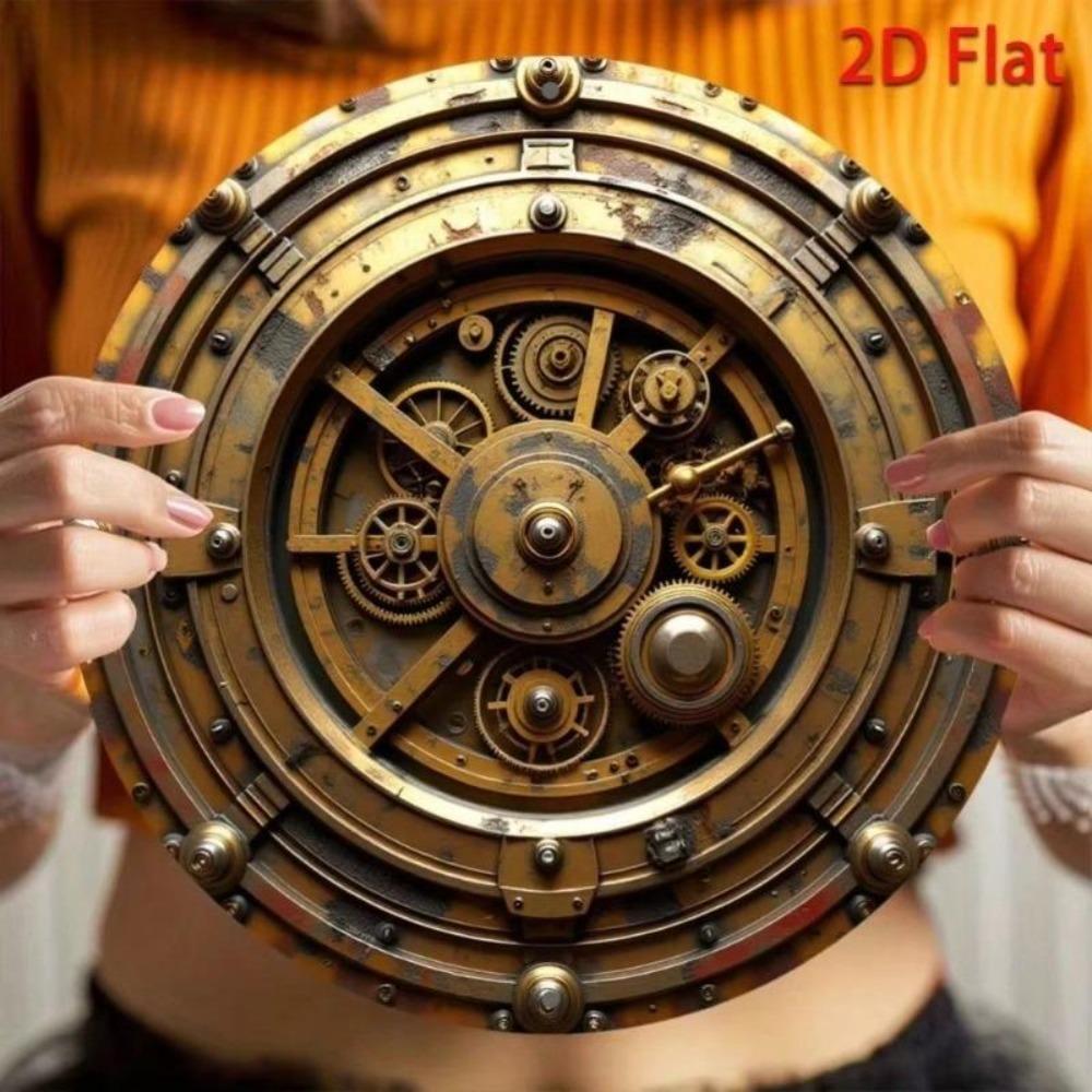 Metal Wall Art Decor Steampunk Gear Home Industrial Garage Bar Cafe