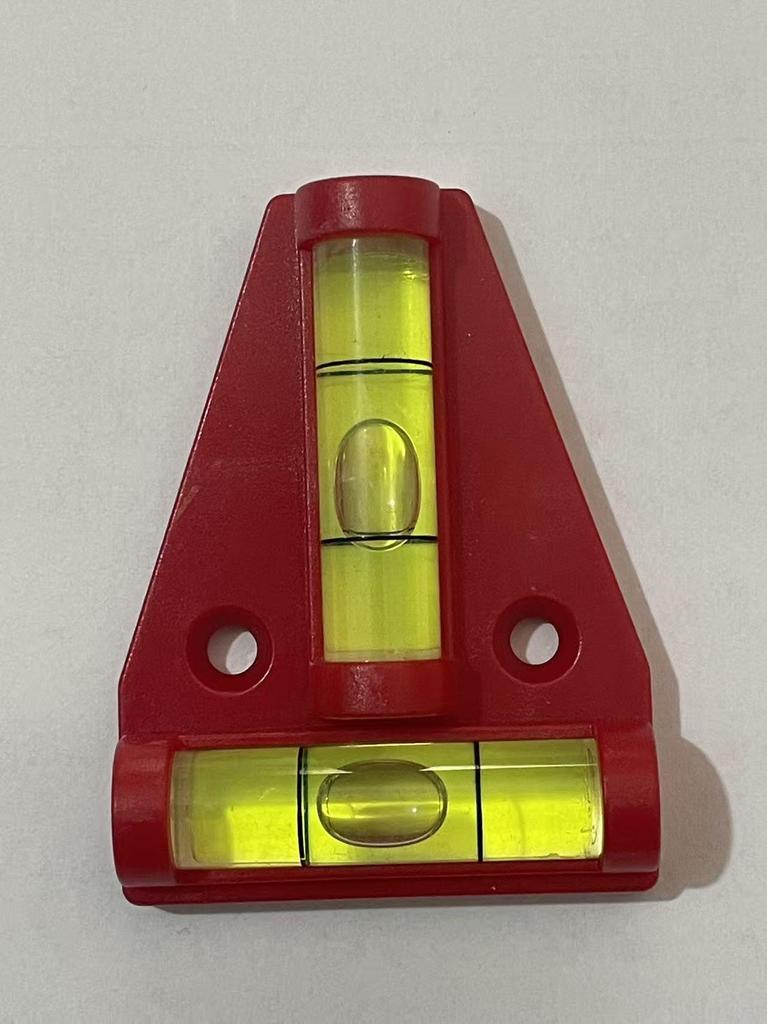 Double-sided T-shaped Bubble Level with Mounting Holes for Precise Balance Measurement