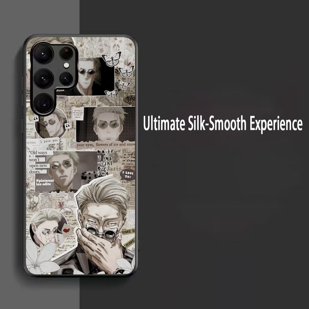 

Cool Kento Nanami Jujutsu Phone Case For Samsung Galaxy S25 S24 S23 S22 S21 S20 Plus Ultra Note20 Soft Black Samsung S23 Plus