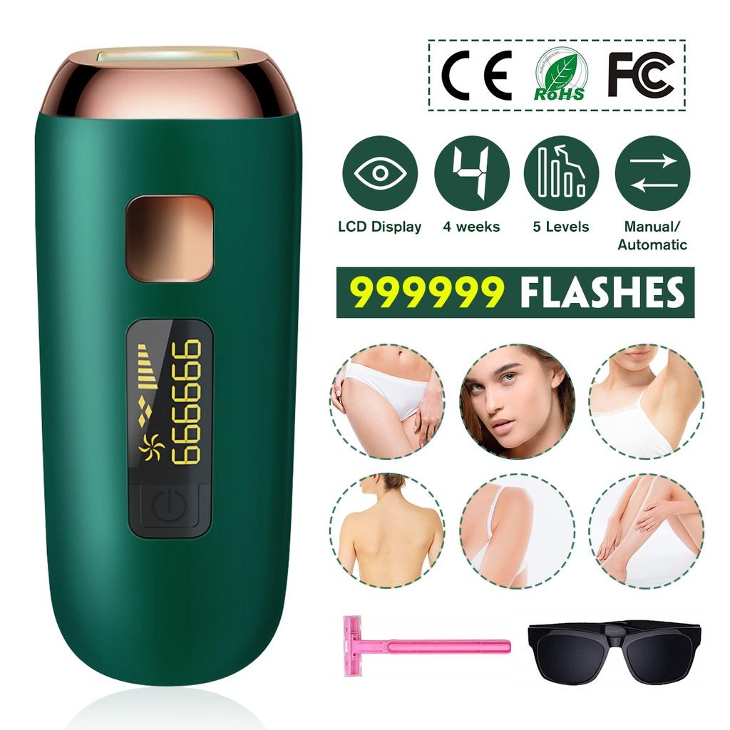 9999999 Flash IPL Laser Depilator Professional Permanent LCD Laser Hair Removal Women Painless Hair Remover Machine 12V