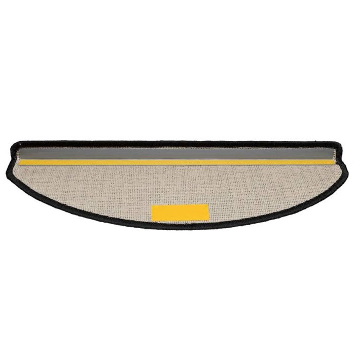 VidaXL Stair Treads 30 Pieces 65 X 21 X 4 Cm Black Semicircular Large 3365813