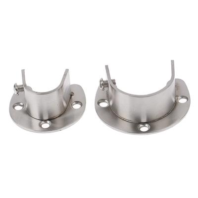 19/22/25/32Mm Wardrobe Bracket Stainless Steel Rod Socket Flange Rod Holder