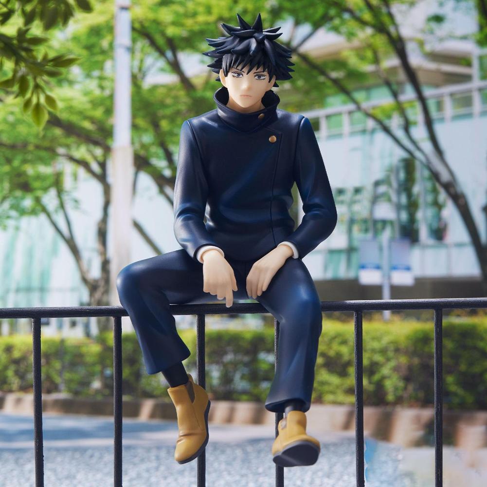 Anime JJK Figure Fushiguro Megumi Sitting Pose Action Figure Okkotsu Yuta Figure PVC Model Collection Anime Figure Toy Fans Gift