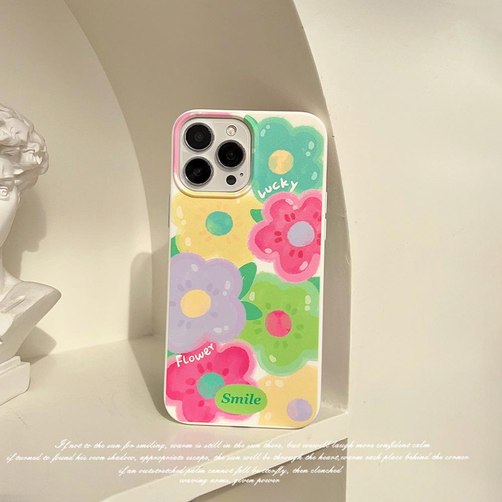 Colorful Oil Painting Flower Case for iPhone 17 iPhone 17 Pro Max