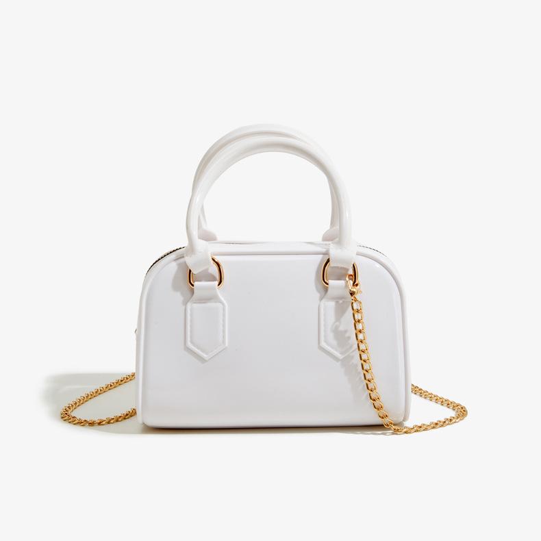 

Модные сумки из желе, женские новые сумки через плечо, однотонные сумки-цепочки, маленькие квадратные сумки, универсальные сумки через плечо, ручные сумки