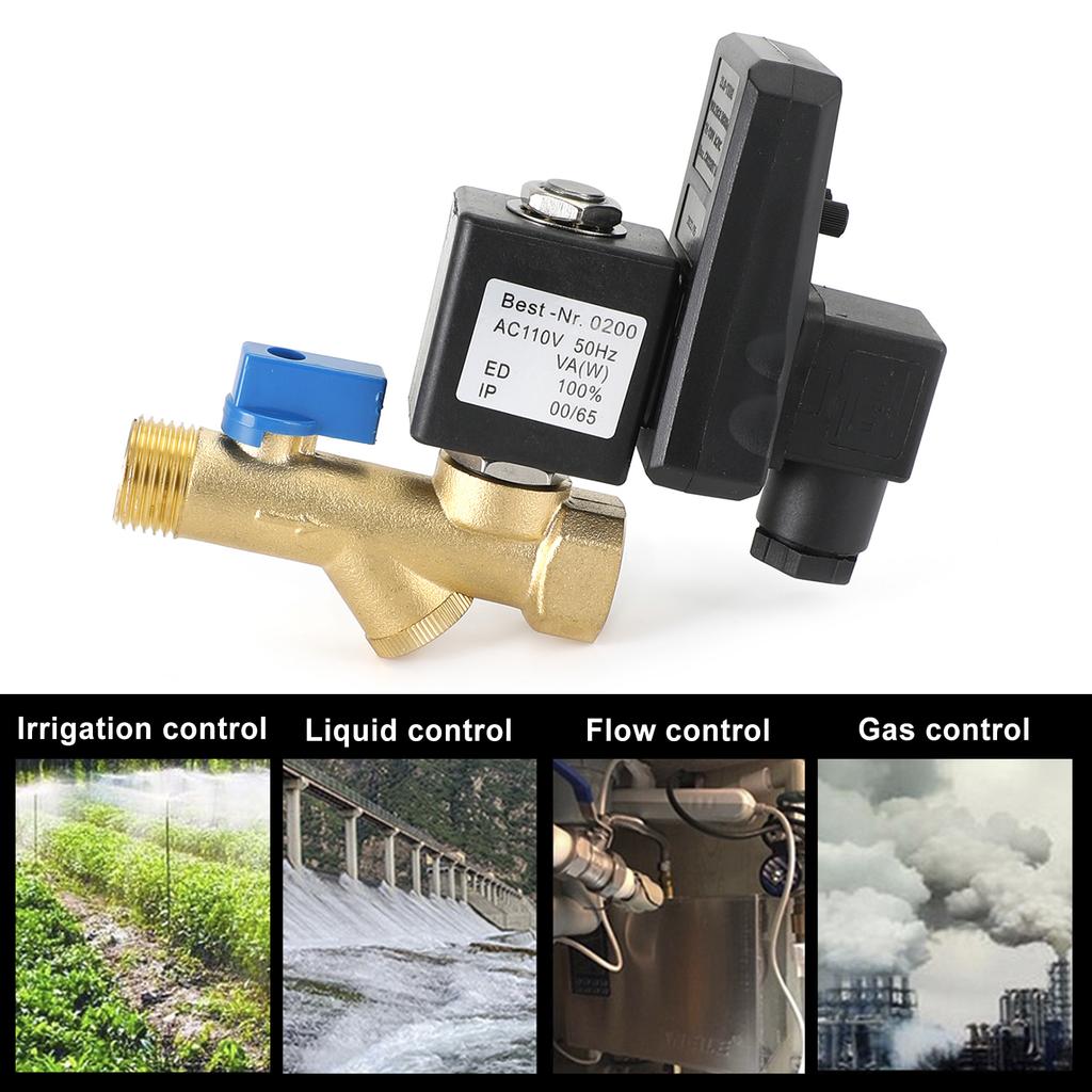 Ac110V 1/2" Multifunction Automatic Electronic Timed Air Compressed Drain Valve