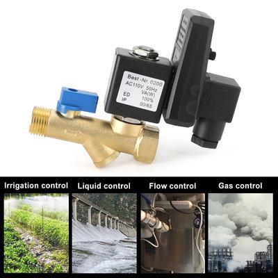 Ac110V 1/2" Multifunction Automatic Electronic Timed Air Compressed Drain Valve