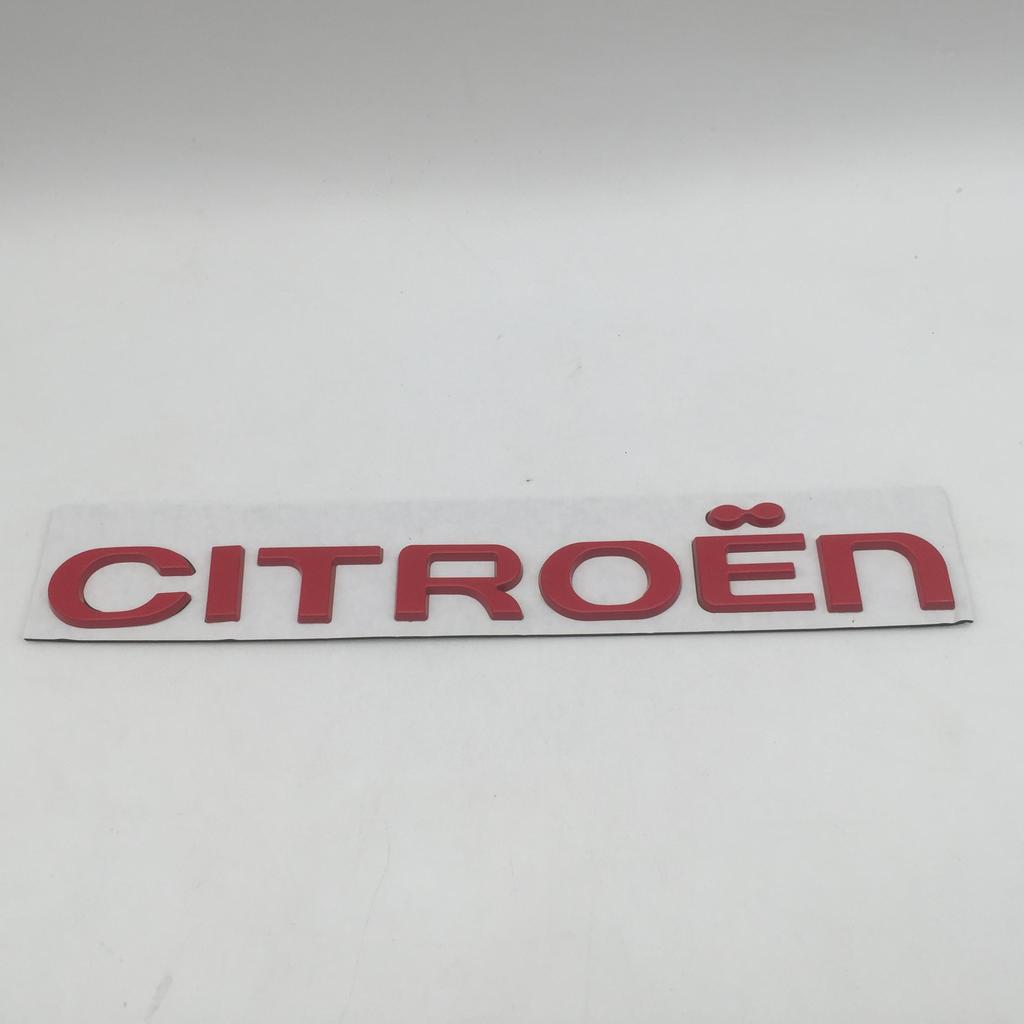 1pcs 3D metal for Citroen Car letters Front Hood Emblem Bonnet Sticker Rear tail Trunk Badge Decal Styling auto accessories