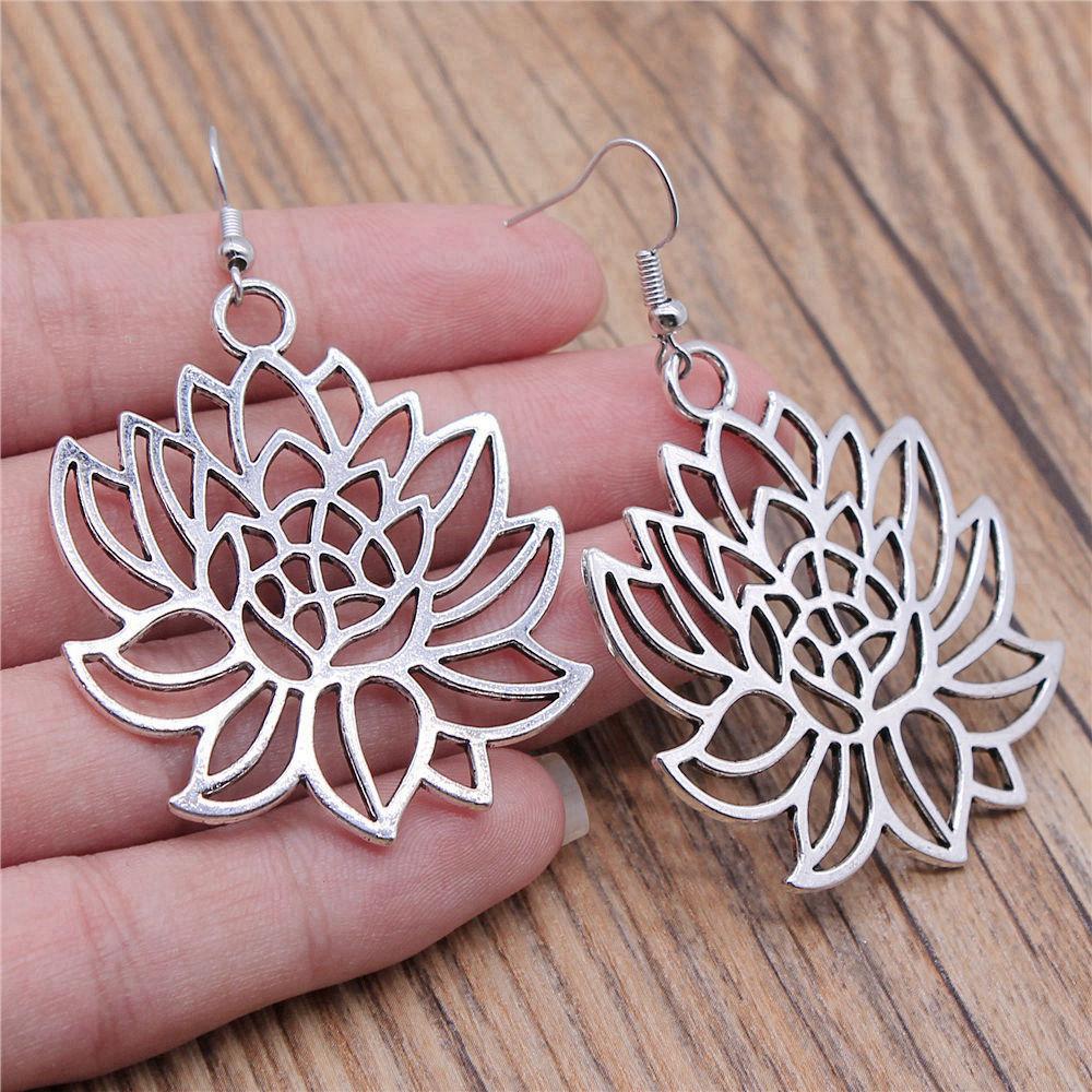 Drop & Dangle Earring Plant Flower Wedding Jewelry FindingsEarring Size 18x19mm QE019