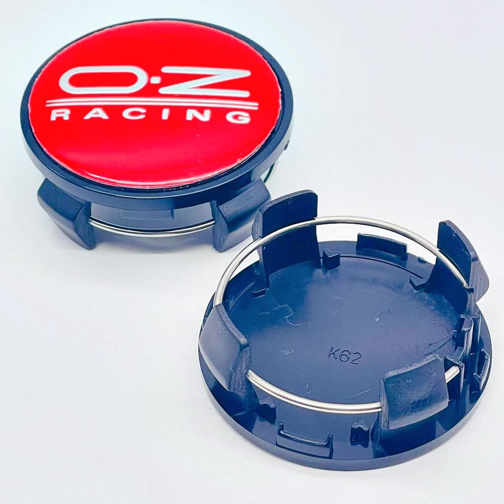 AAZD1 4pcs 3D 62mm Car emblem Wheel hub Center Cap For 56mm OZ Badge covers sticker Decals Styling accessories