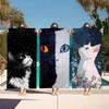 Towel Textile Bathrobe Beach Quick-Drying Lightweight Looks Cat Cool Portable Up Camping Swim Pool Travel