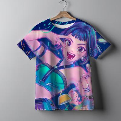 Barneklær KPop Demon Hunters Mote Casual Topper O-hals Kort Erm Jenter Gutter K-Pop Demon Hunters Fans Gave T-skjorte