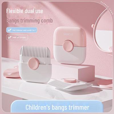 Multifunctional Hair Trimmer: Two-in-One Comb for Girls – Ideal for Trimming, Thinning, and Split End Repair.