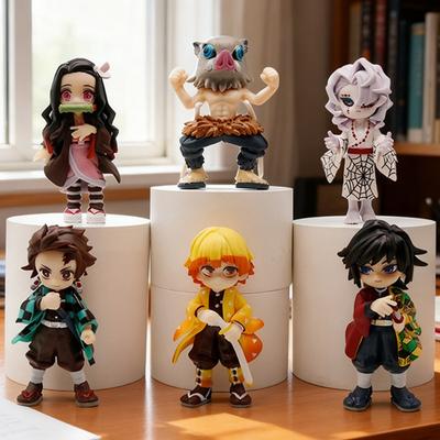 Décorations de chambre kimetsu no yaiba figurine kamado tanjirou figurine d'action agatsuma zenitsu nezuko guerrier modèle PVC jouets
