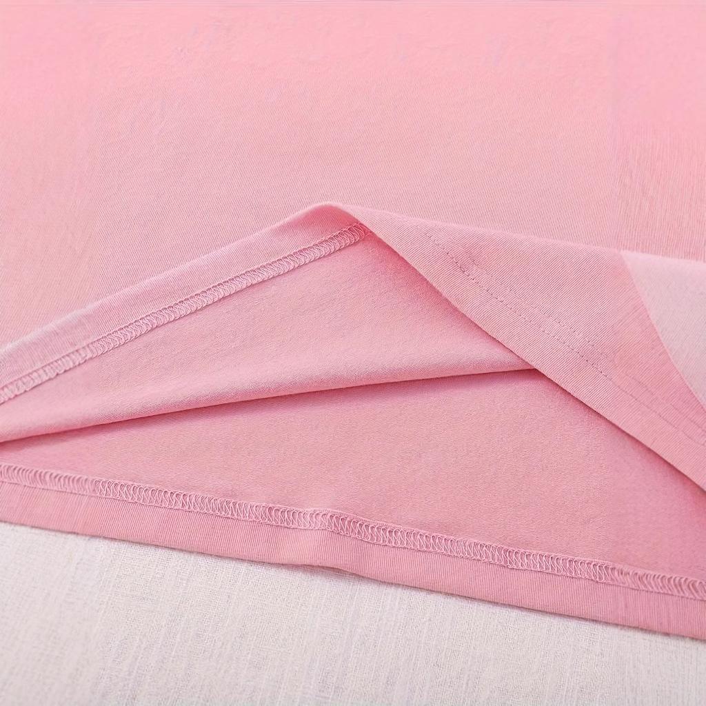 Girls' Leisure 100DAY Letter Pattern T-shirt - Summer Children's Fashion Short-Sleeved T-shirt