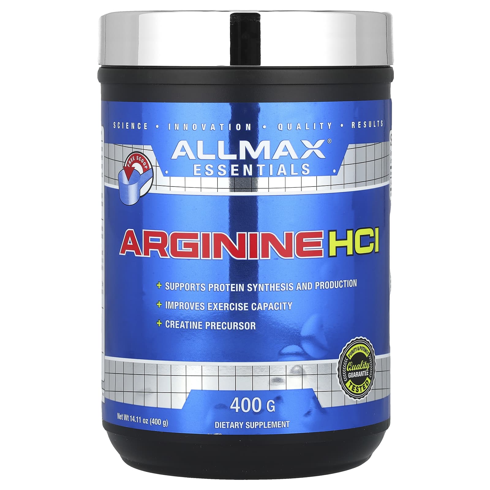 

ALLMAX, Essential Nutrients, Arginine HCl, 5 g, 14.11 oz (400 g)