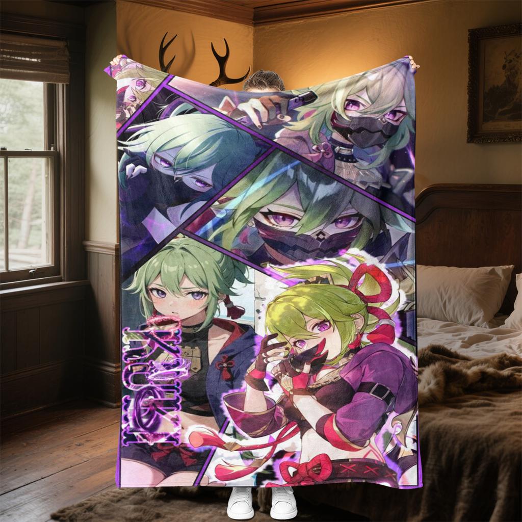 Genshin Hero's  Blanket Soft And Portable All Season Home Bed Sofa Blanket Office Travel Nap Break Warm Blanket