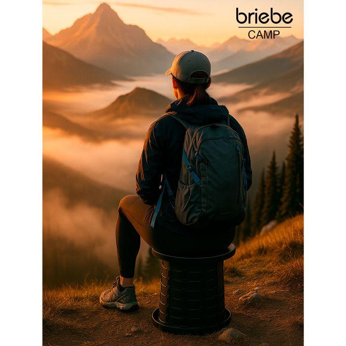 Toilette Portable Camping, WC Sèche Pliable Compacte pour Van, Voiture, Pêche Briebe WC1184 Noir 04964