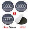 4Pcs 56mm Wheel Rim Hubcap Identity Overlay For 5w RS  B8 B9  S A3 8V A4A6 C7 C6 A5 Q3 Q5 Q7 A1 Motorsport Tuning Accessoryw5