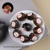 Rosewood Cartoon Chestnut Sister Garlic Pendant in Green Sandalwood Mobile Phone Chain