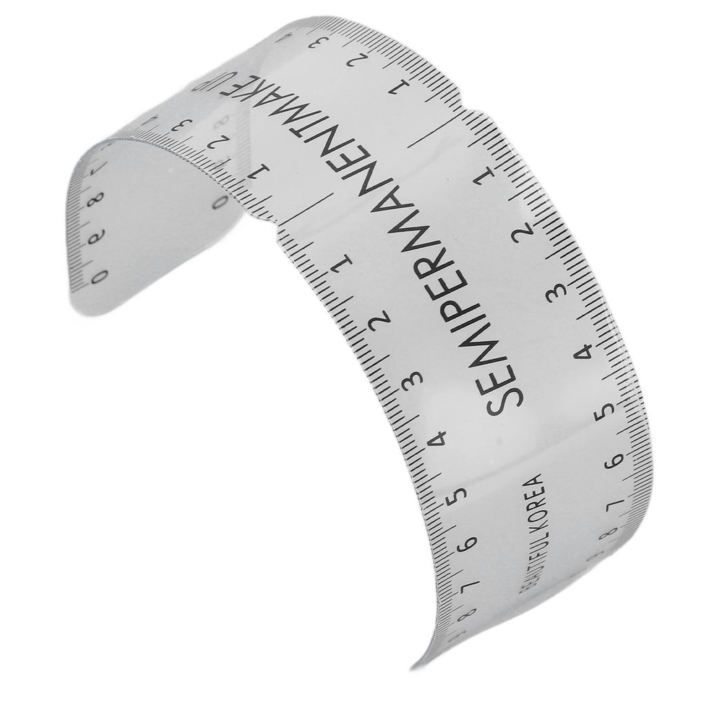 Eyebrow Stencil Ruler Accurate Eyebrow Template Measuring Ruler Reusable DIY Makeup Tool