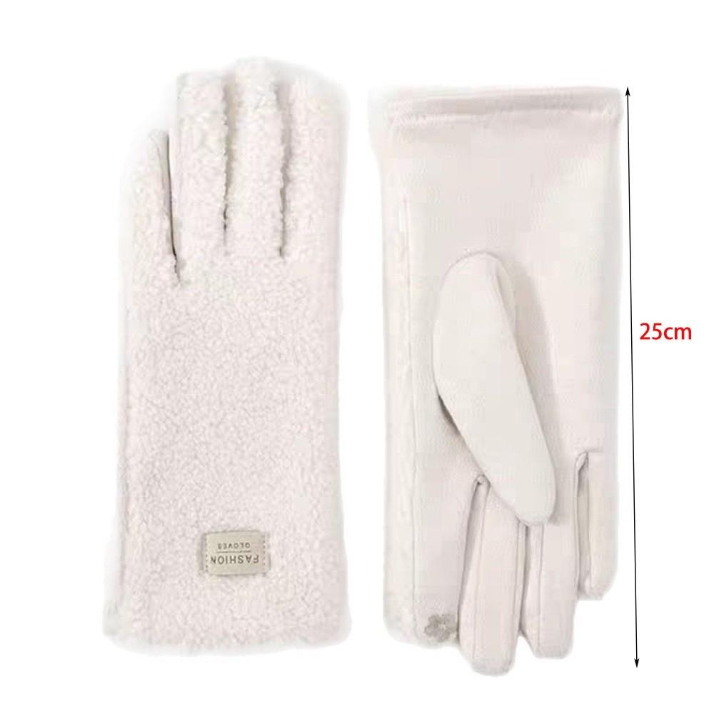 Polar Fleece Winter Gloves Warm Full Finger Driving Mittens Windproof Coldproof Windproof Cold Proof Gloves Autumn and Winter