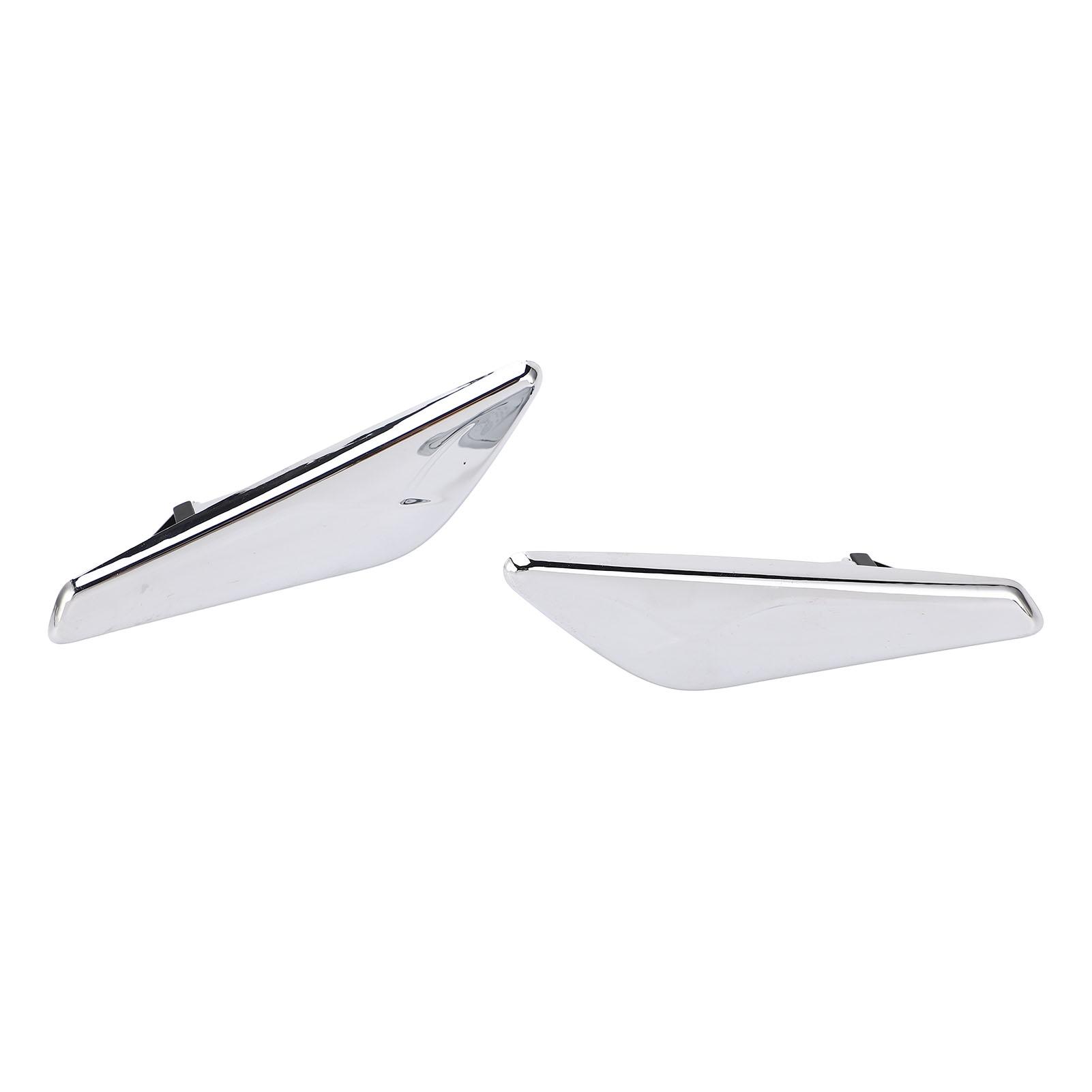 

2PCS Front Fender Chrome Finisher 51117338569 Replacement for X3 X4 F25 F26 2013‑2017
