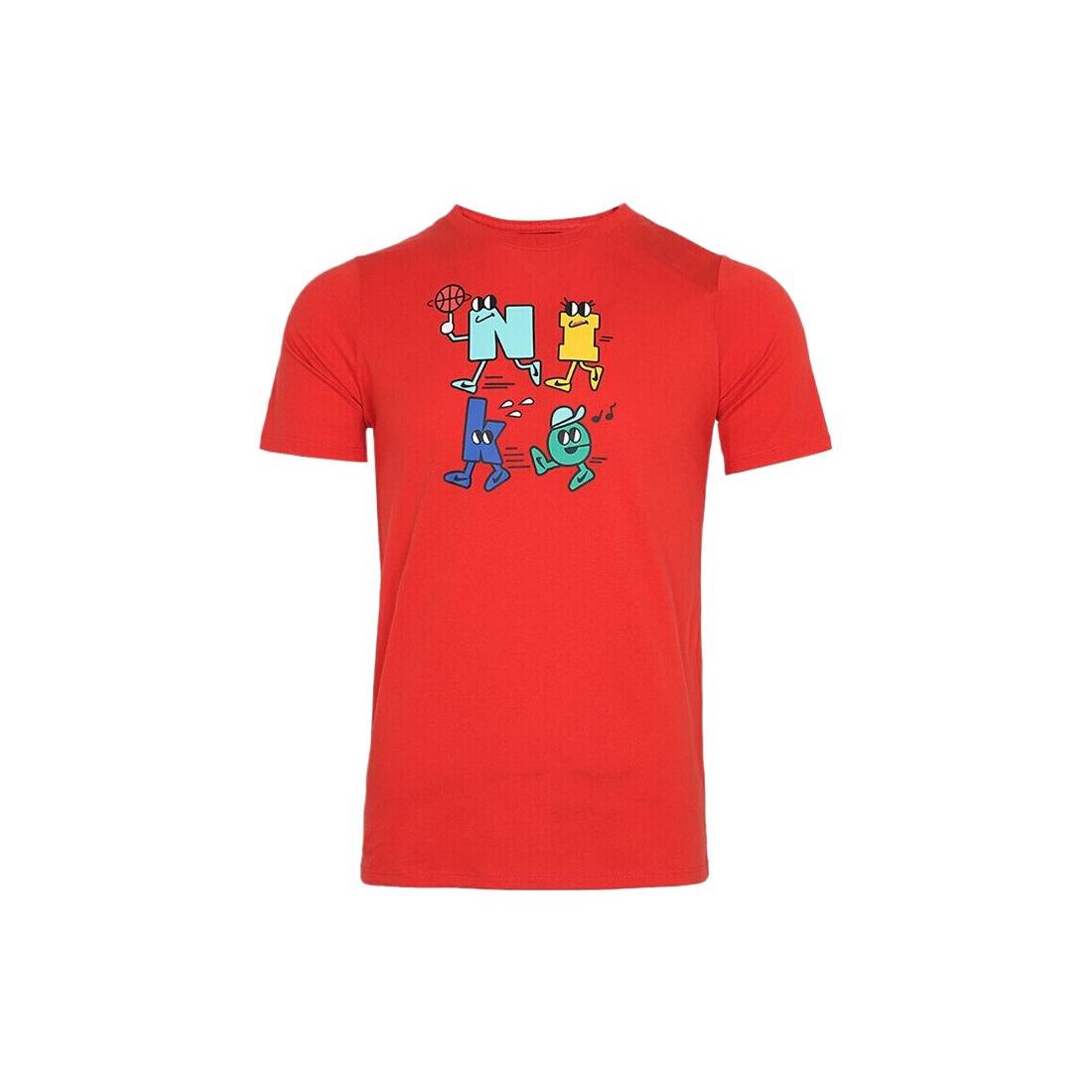 

Nike Printed Crew Neck Short Sleeve T-Shirt Kids tops Red DJ6294-671 XL