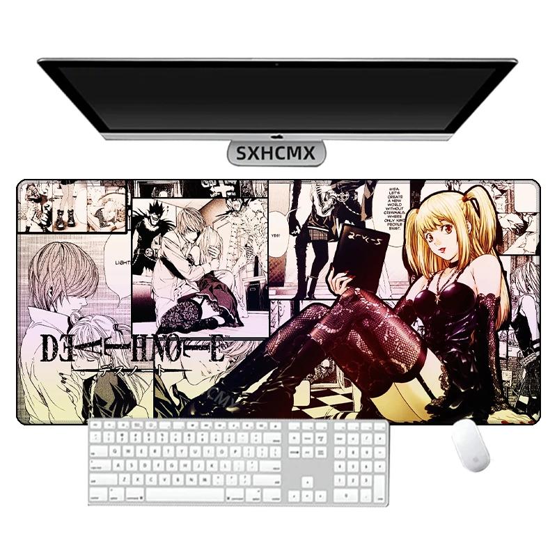 Death Note XL Xmm Anime Podložka pod myš HD Tisk Počítačový Herní Zamykací Zamykací Hrana Podložka pod myš XXL xmm Klávesnice PC Podložka na stůl