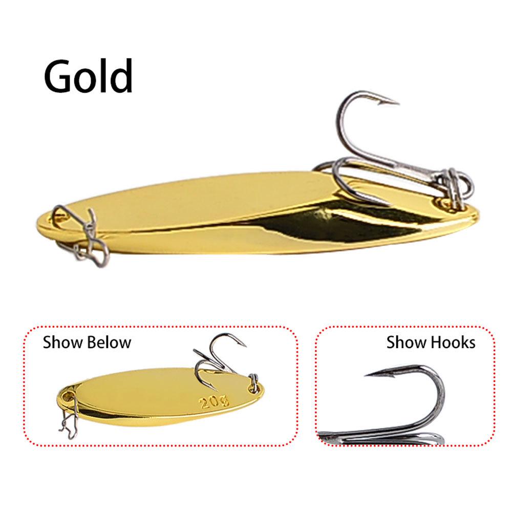New Metal Freshwater Bionic Lure with Three Hooks & Long Cast Beveled Sequins