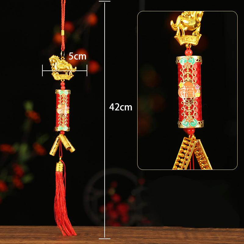 

Festive Zodiac 2026 Year Of The Horse Wall Hanging Car Ornament Chinese Year Red Gold Pendant Lucky Decoration Housewarming
