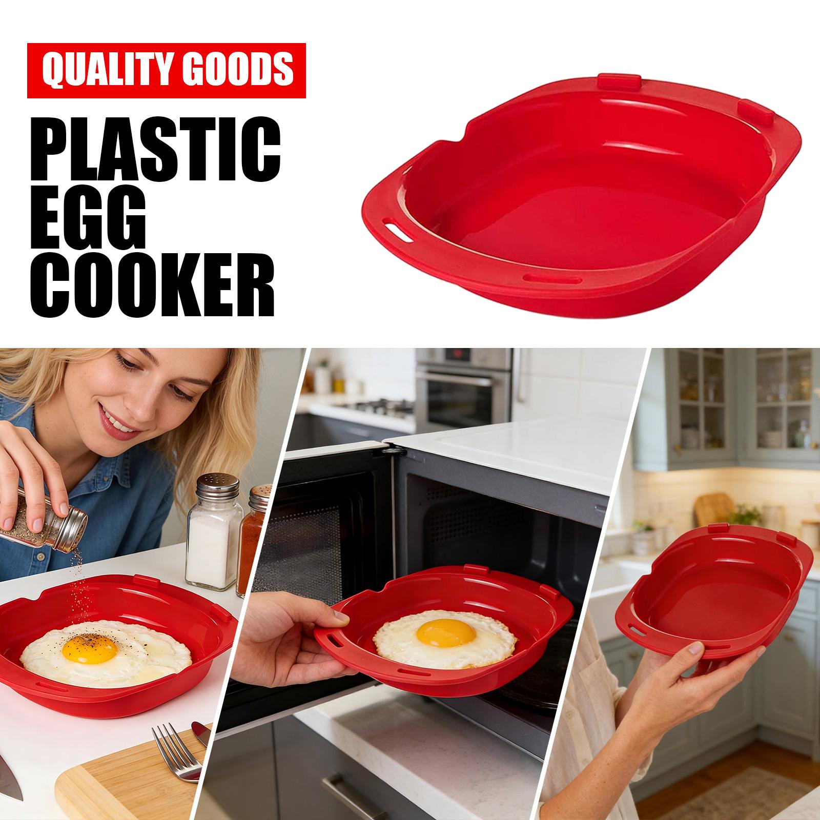 

Microwave Oven Non Stick Omelette Maker Eggs Roll Baking Pan Omelette Tools One Size красный
