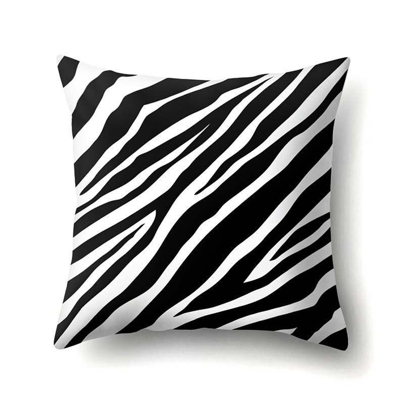Motif Léopard Nordique Moderne Abstrait Taie d'Oreiller en Polyester Décoration de Voiture Maison Imprimée Taie d'Oreiller Repose-Lombaire