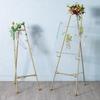 Luxury Nordic Wedding Welcome Photo Display Stand - Metal Easel Frame, Floor Standing.