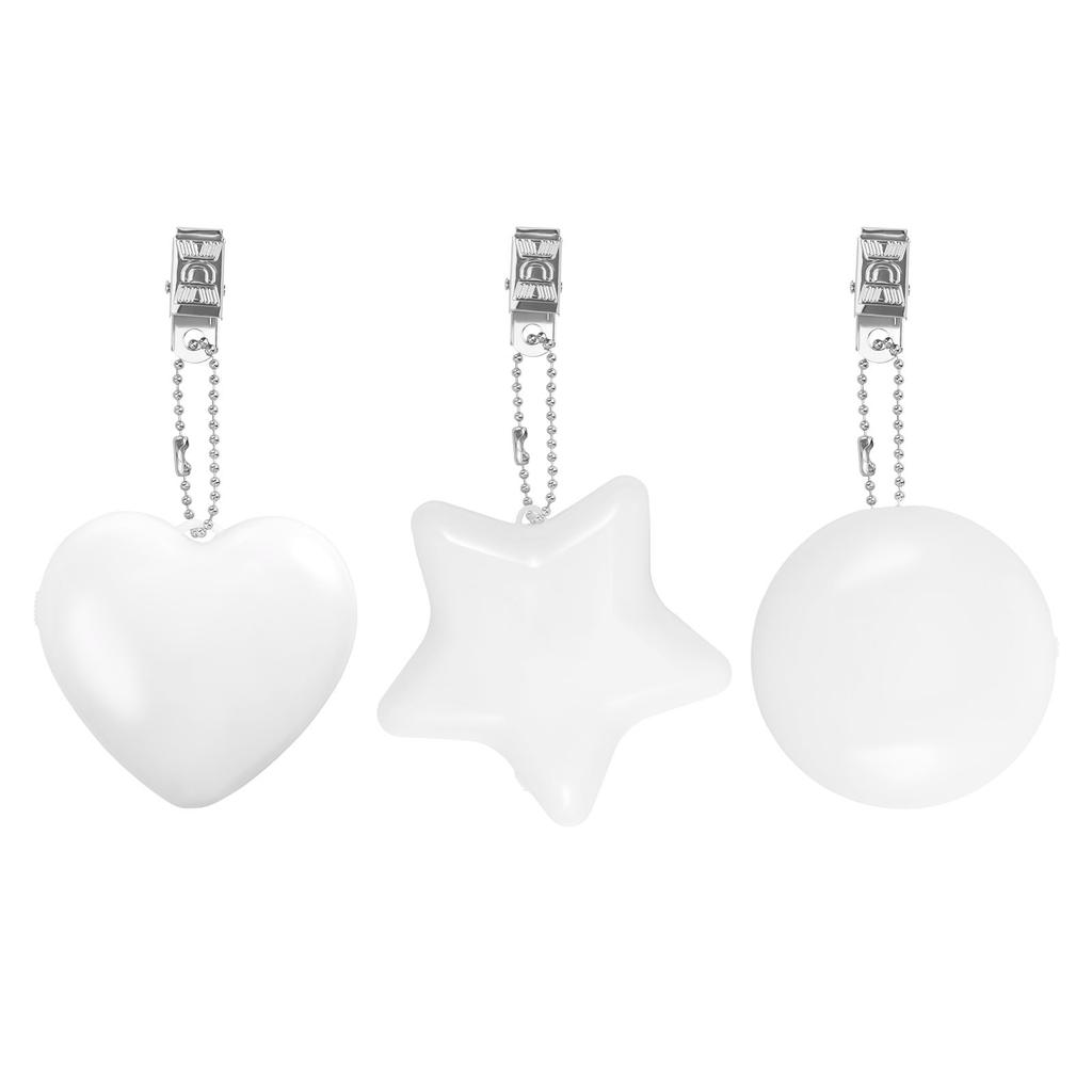 BagPendant Handbag Light Heart Round Star Shaped Bag Lamp Touch Sensor Purse Night Light with Keychain Clip Xmas Gifts for Women