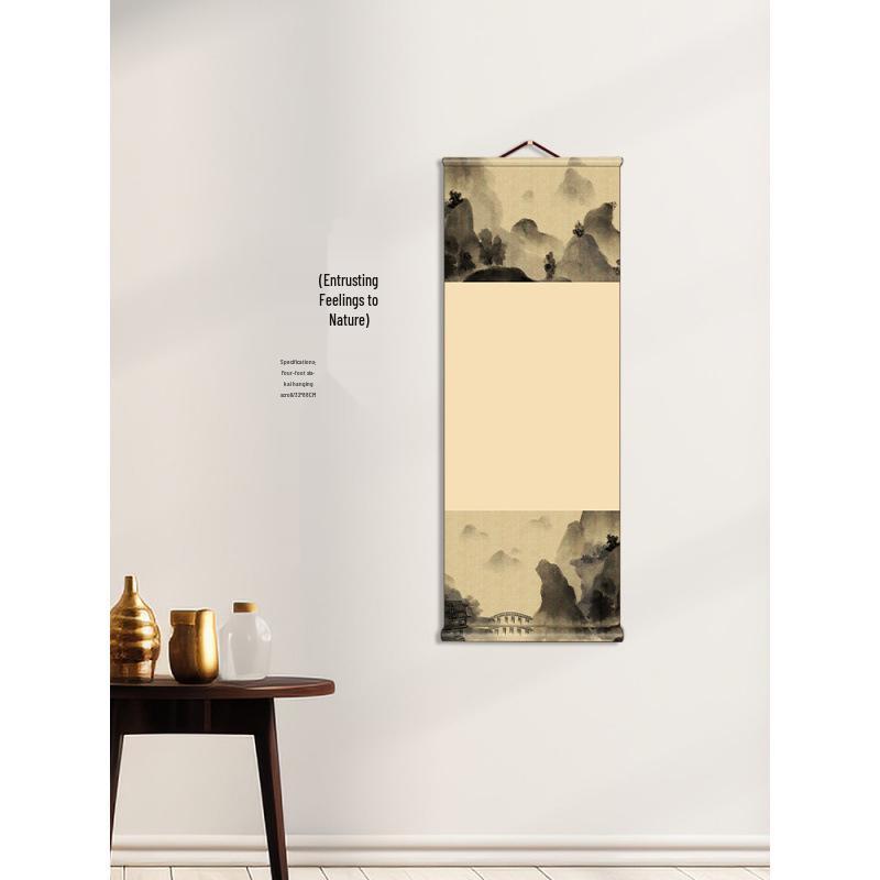 Blank Xuan Paper Scroll for Calligraphy and Painting - Zen Thousand Miles Hanging