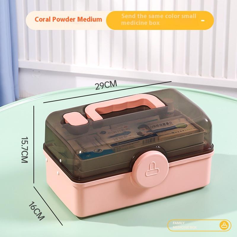 1 piece of white household medicine classification box large capacity and multiple layers a must-have for home storage 5990₽